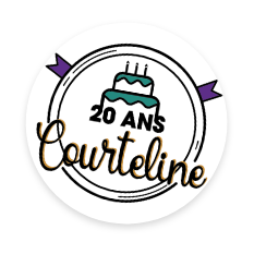 Logo 20 ans Courteline