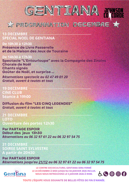 Prog Gentiana décembre